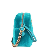Gucci GG Marmont Velvet Small Camera Bag Side