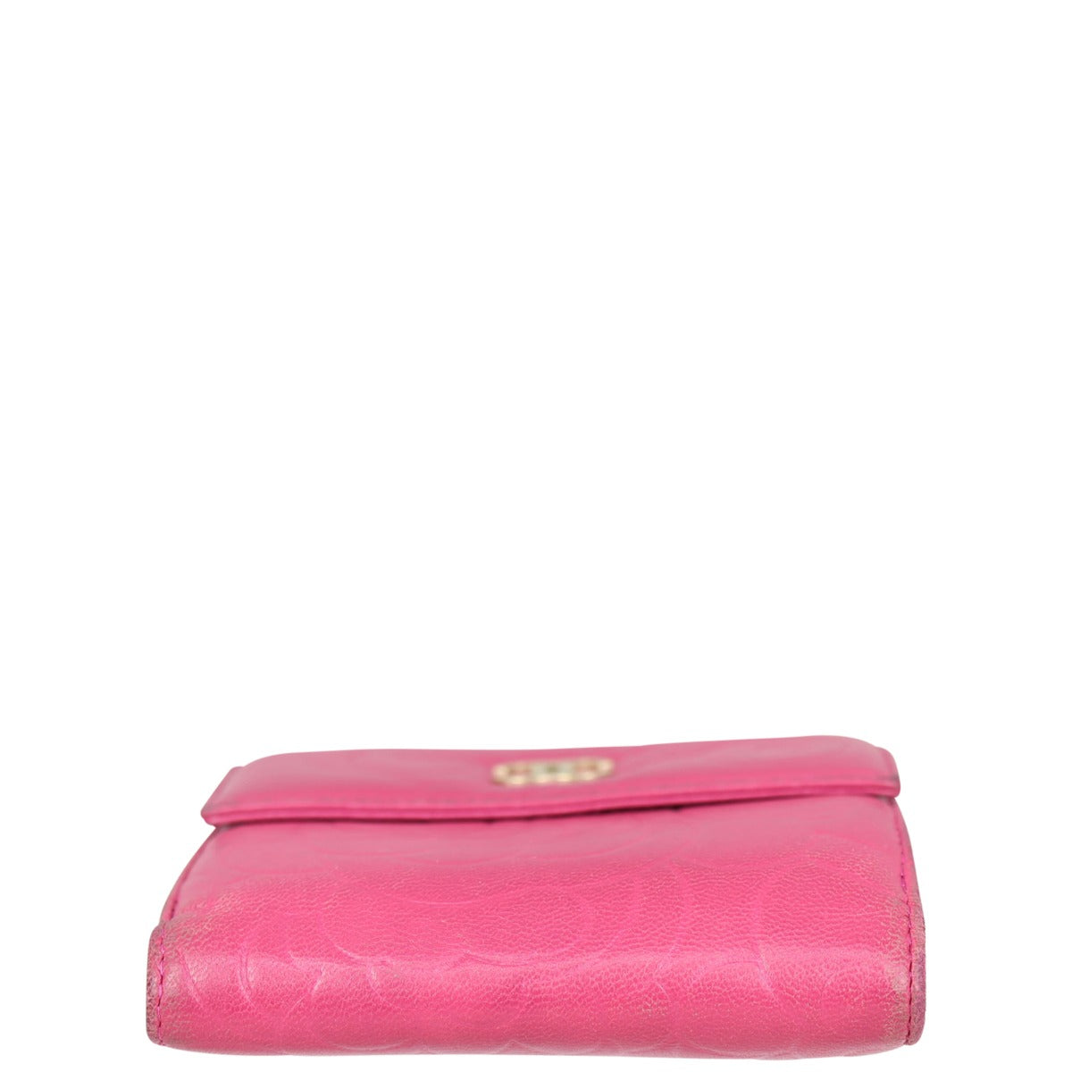 Chanel Camellia Embossed Compact Wallet Base
