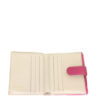 Chanel Camellia Embossed Compact Wallet Whole interior
