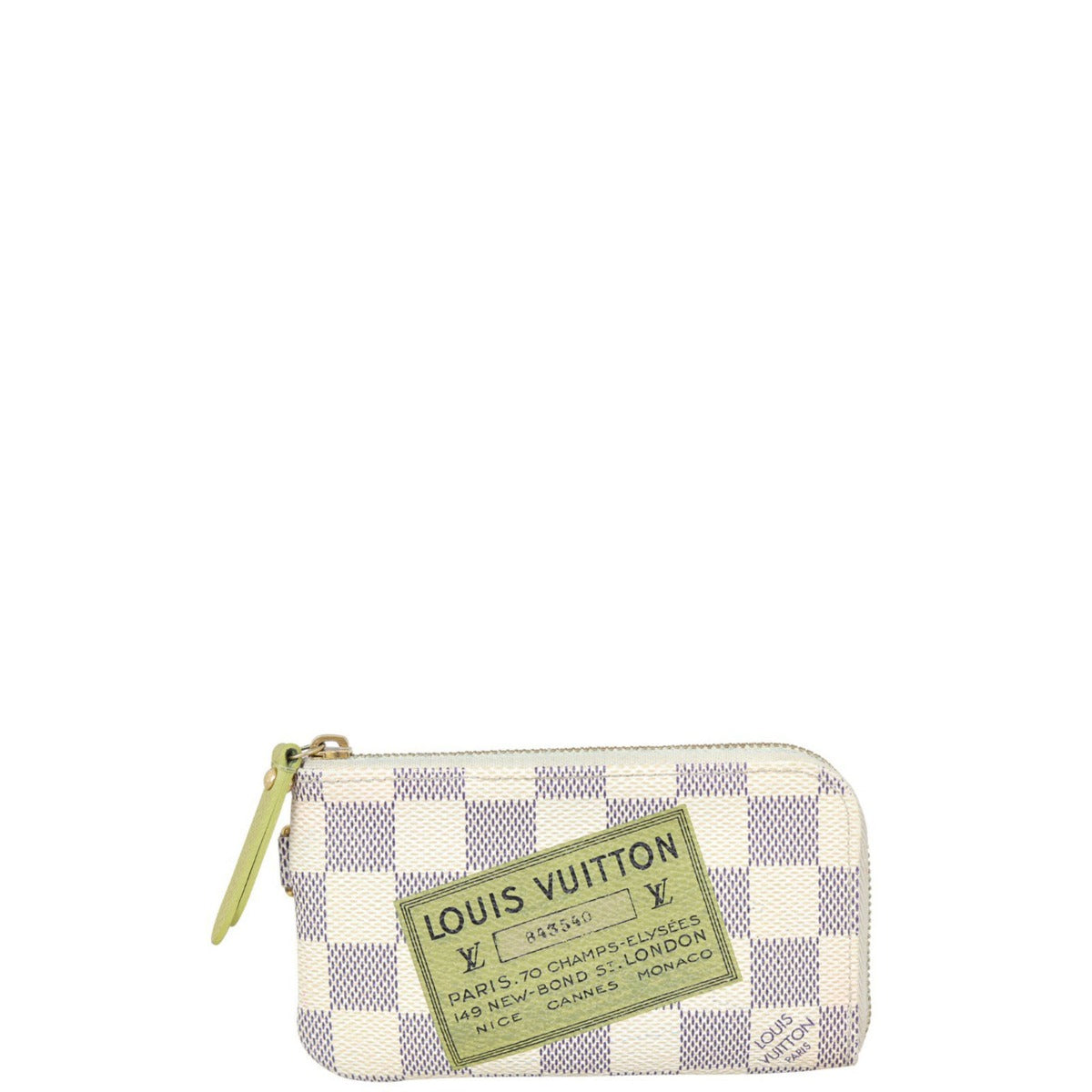 Louis Vuitton Complice Coin Purse Damier Azur Trunks and Bags Front