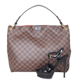 Louis Vuitton Graceful MM Damier Ebene Shoe
