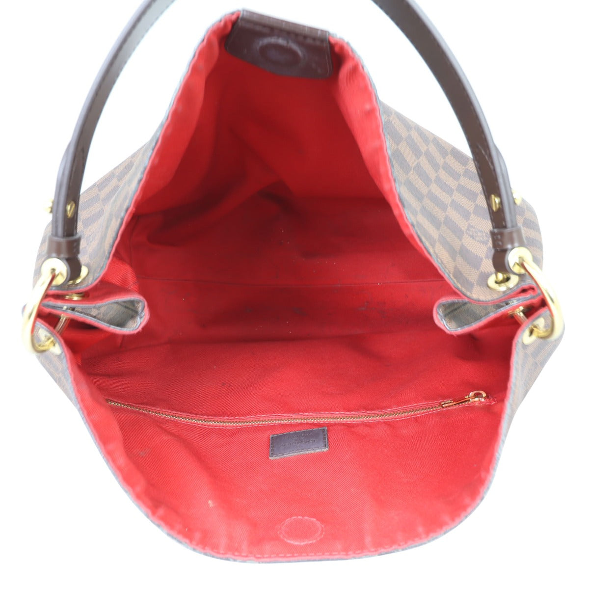 Louis Vuitton Graceful MM Damier Ebene Whole interior
