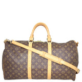 Louis Vuitton Keepall 50 Bandouliere Monogram Front
