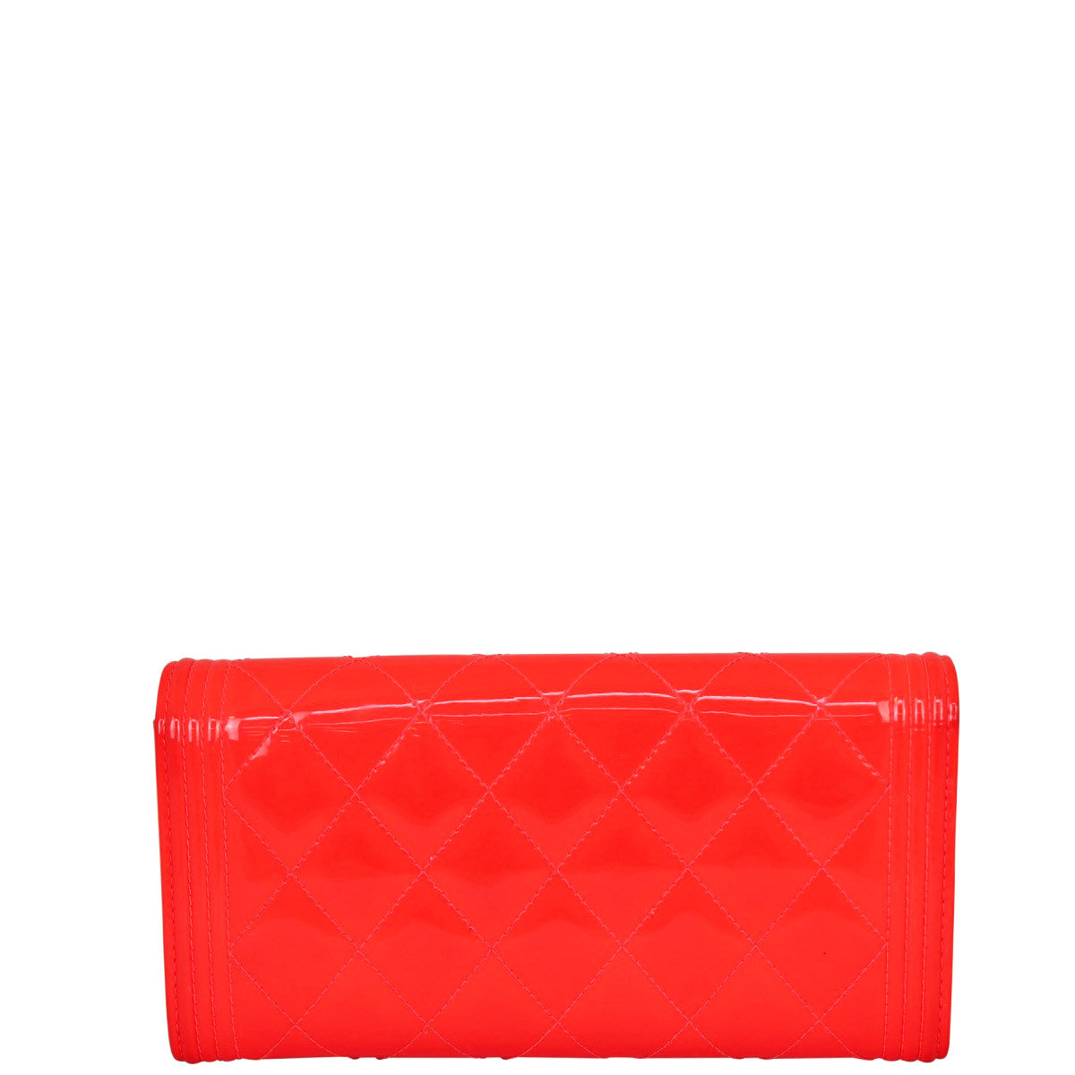 Chanel Boy Patent Long Flap Wallet Back