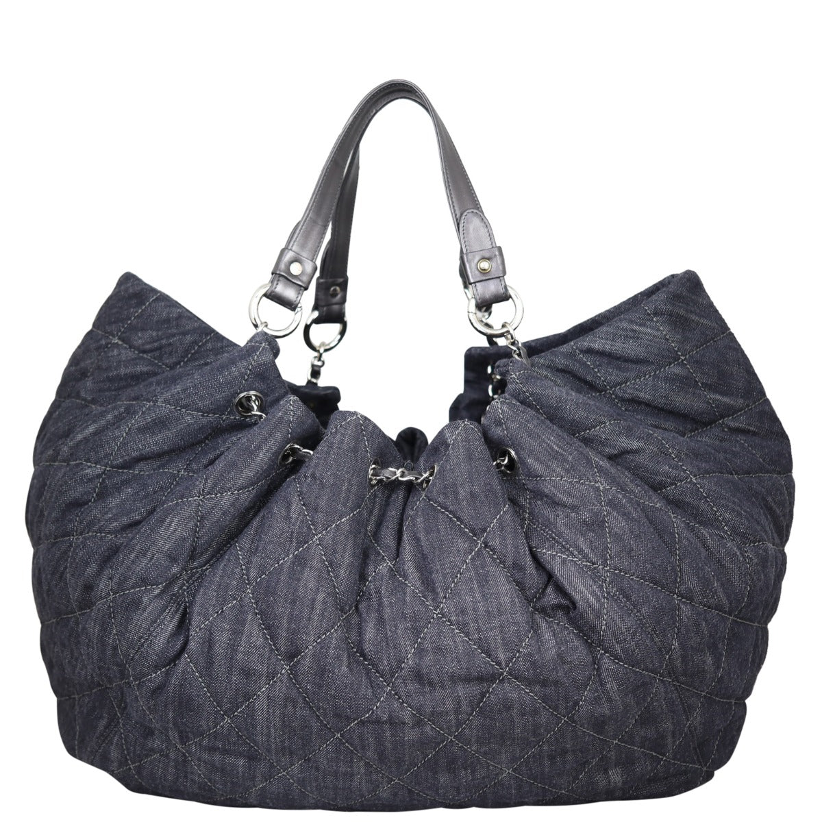 Chanel Coco Spirit XL Denim Cabas Tote Back
