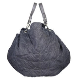 Chanel Coco Spirit XL Denim Cabas Tote Side
