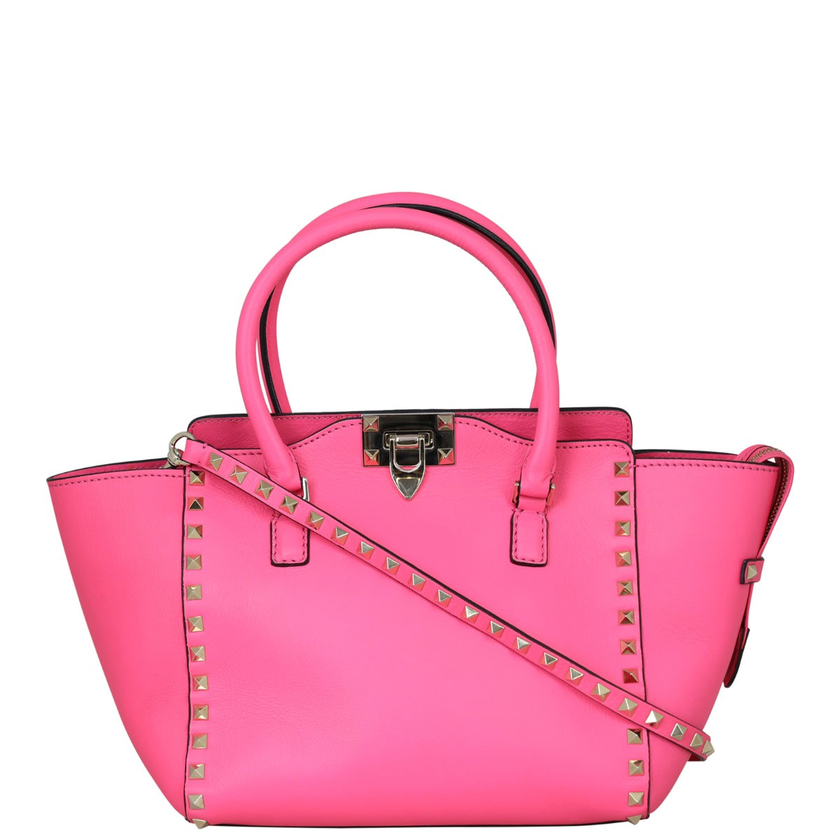 Valentino Rockstud Pagoda Tote Front

