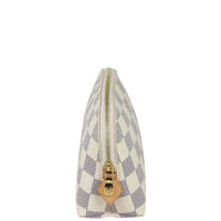 Louis Vuitton Cosmetic Pouch Damier Azur Side
