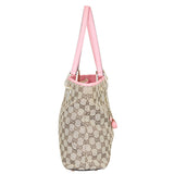 Gucci GG Canvas Charms Eclipse Tote Side
