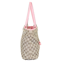 Gucci GG Canvas Charms Eclipse Tote Side
