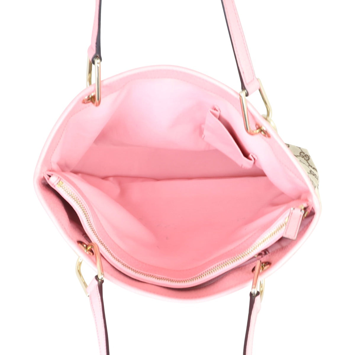 Gucci GG Canvas Charms Eclipse Tote Whole interior
