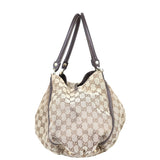 Gucci GG Canvas D-Ring Shoulder Bag Side
