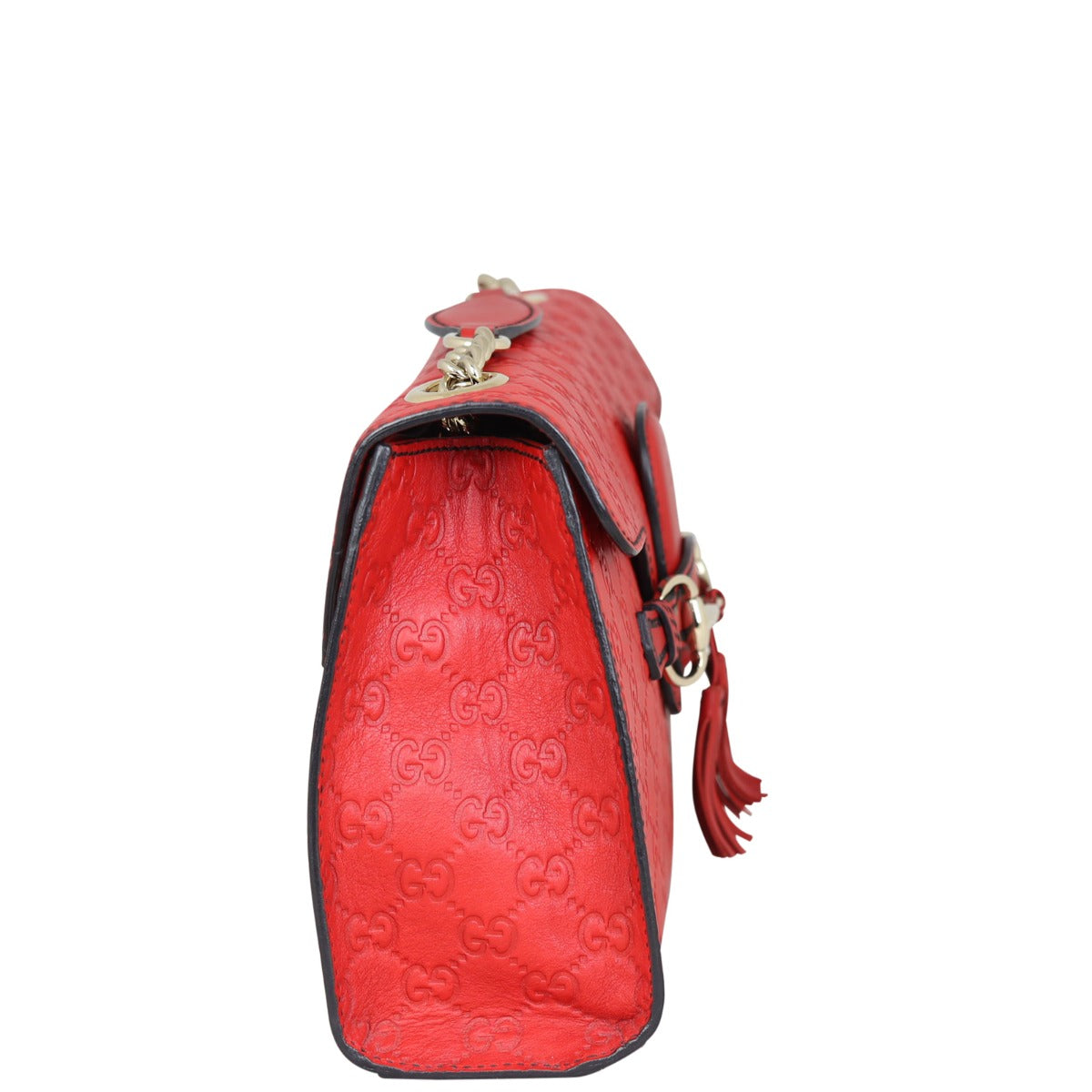 Gucci Emily Guccissima Chain Shoulder Bag Side
