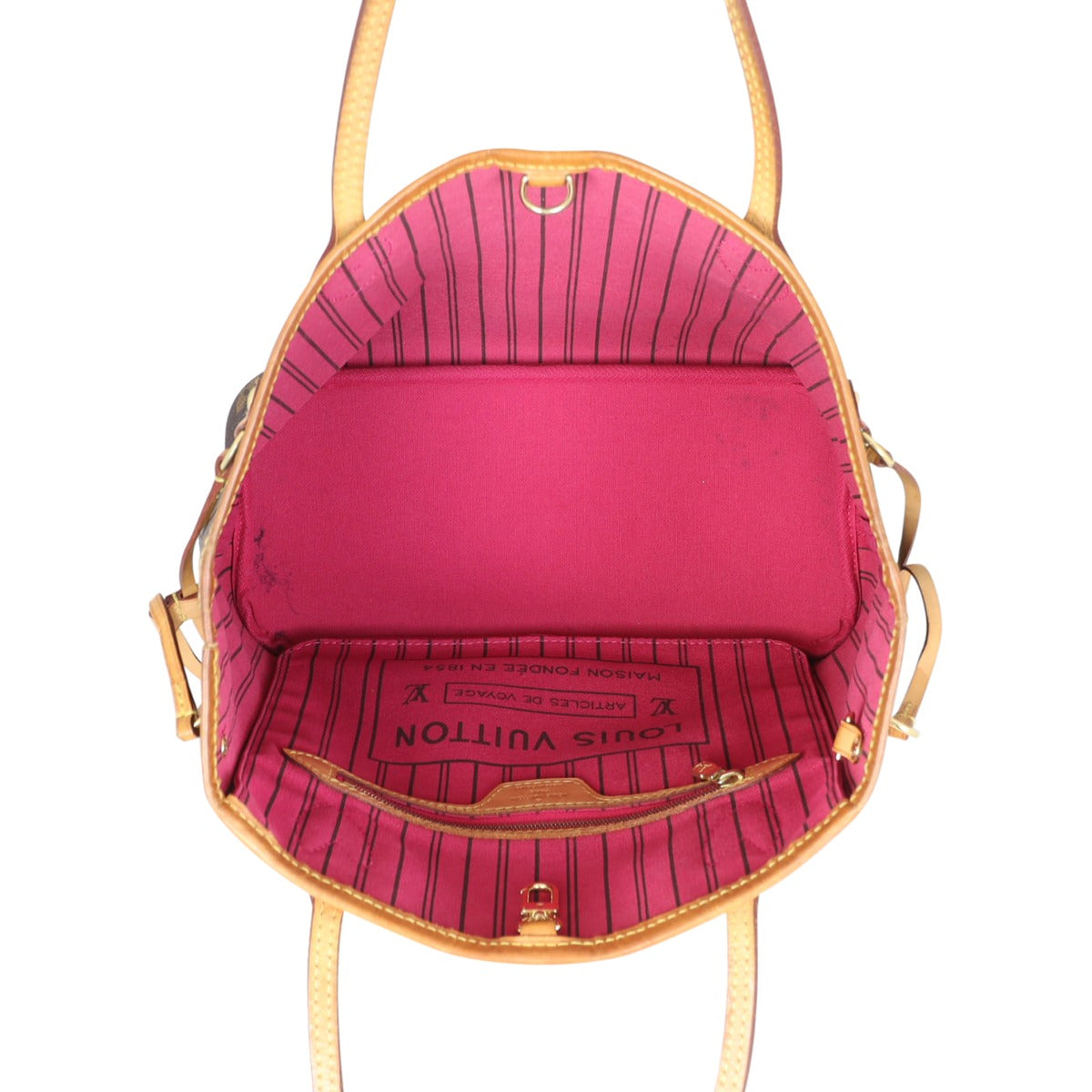 Louis Vuitton Neverfull PM Monogram Whole interior
