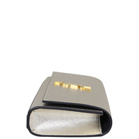 Saint Laurent Kate Metallic Clutch Side
