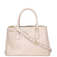 Prada Saffiano Lux Galleria Double Zip Tote Medium Front
