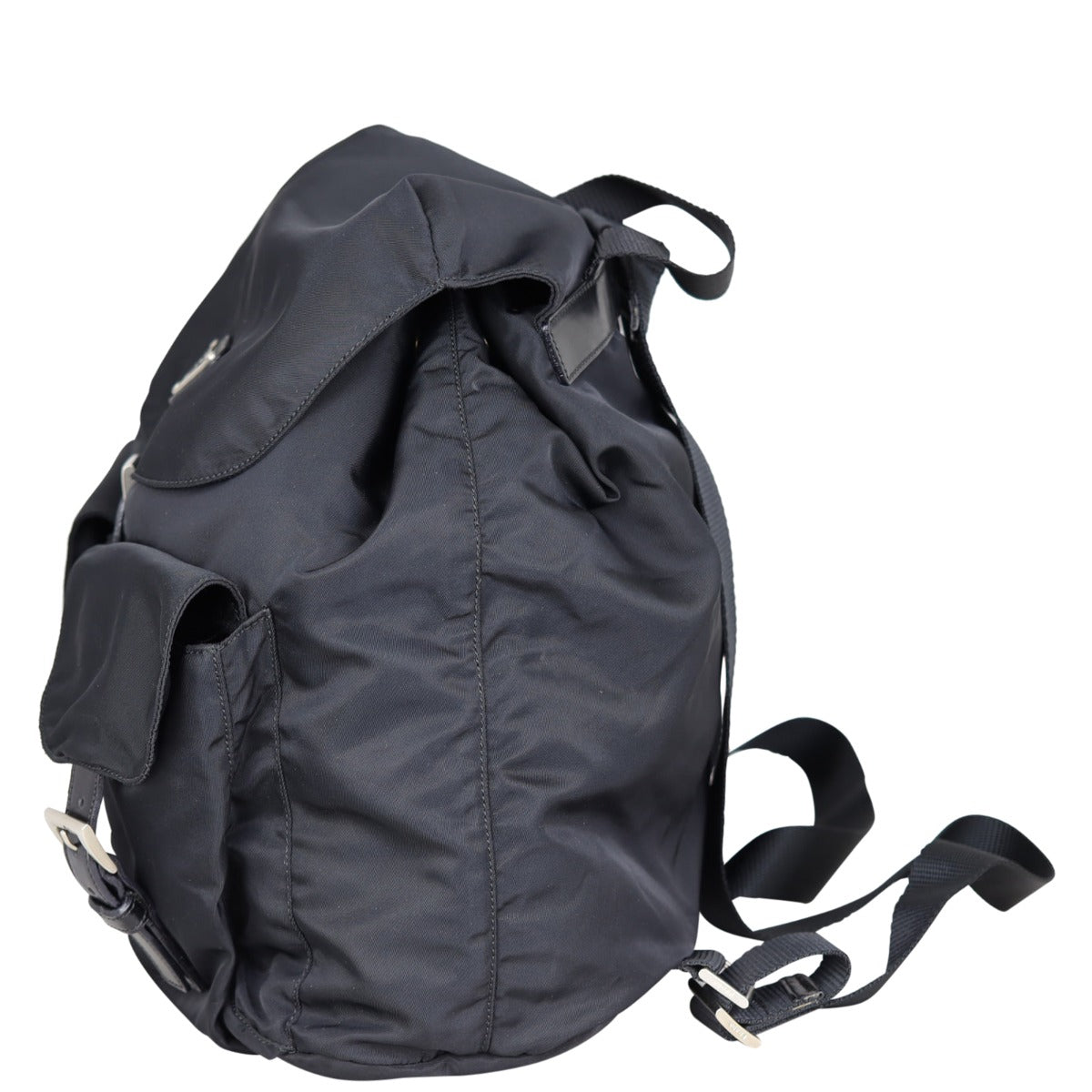 Prada Tessuto Drawstring  Backpack Side
