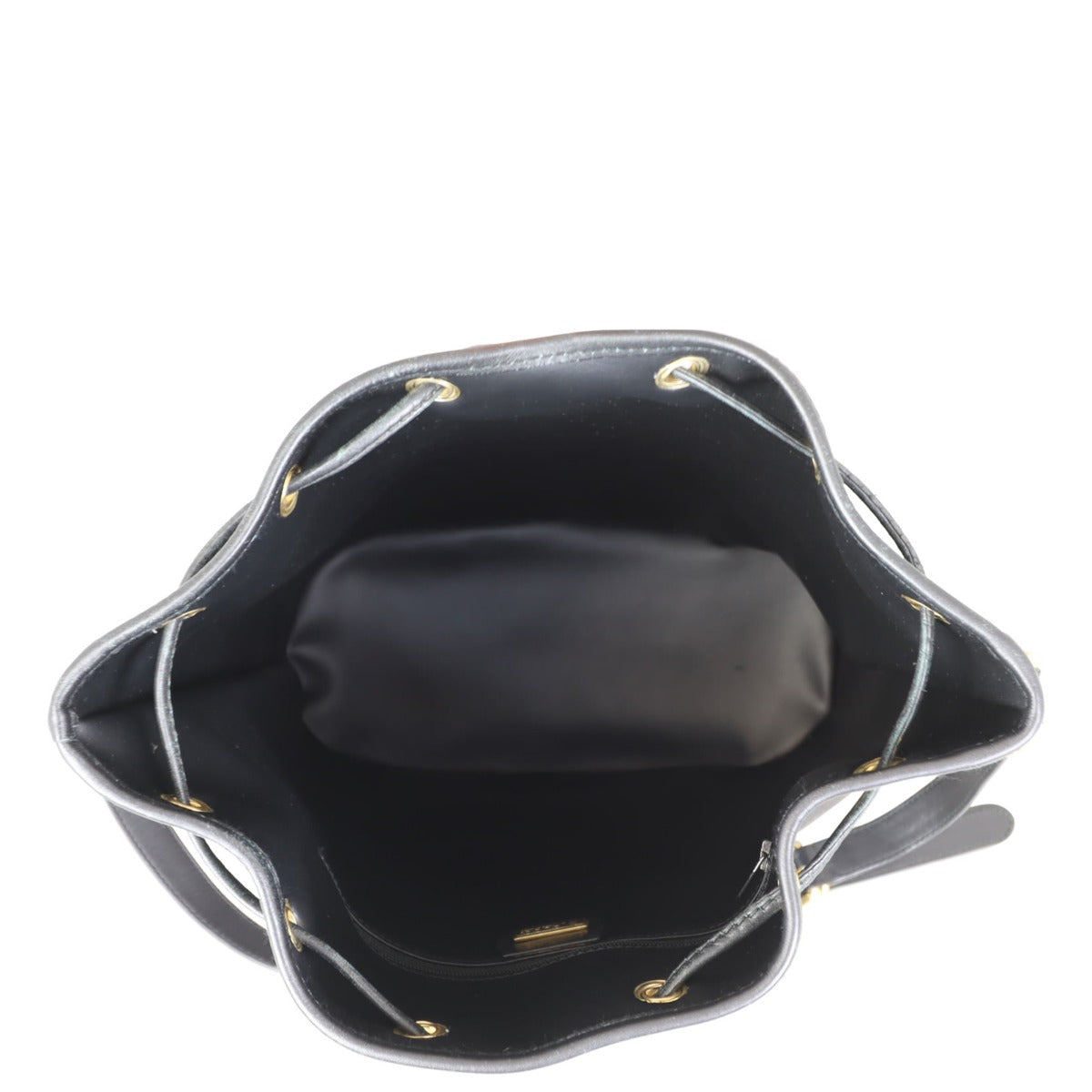 Gucci Micro GG Web Small Bucket Bag Whole interior
