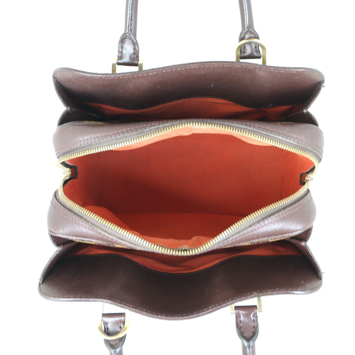 Louis Vuitton Triana Damier Ebene with Shoulder Strap Whole interior
