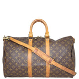 Louis Vuitton Keepall 45 Bandouliere Monogram Front
