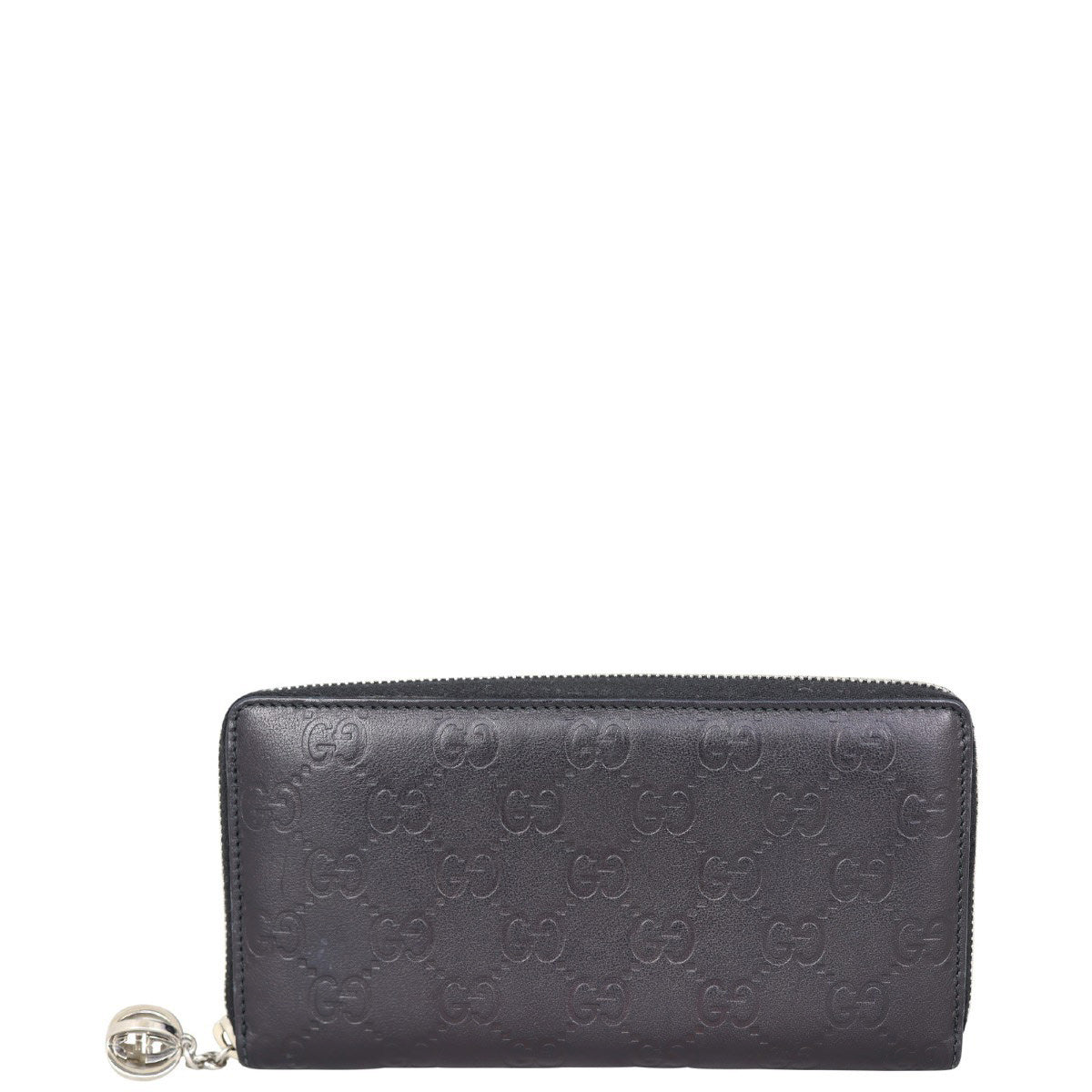 Gucci Guccissima Twins Zip Around Wallet Large Front