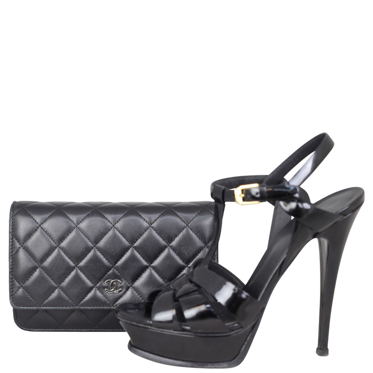 Chanel Classic Wallet on Chain Shoe
