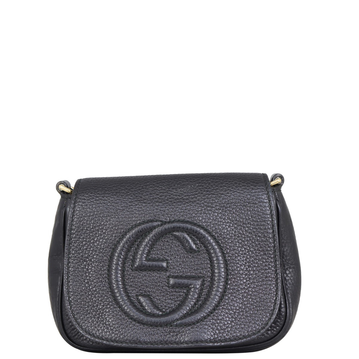 Gucci Soho Chain Crossbody (black) Front
