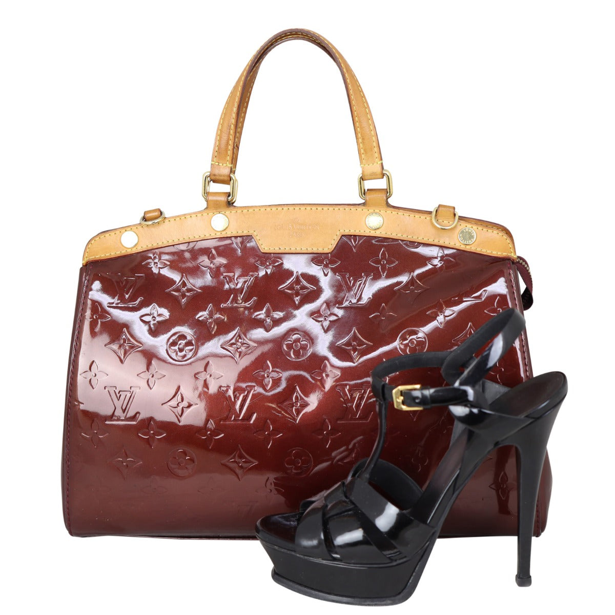 Louis Vuitton Brea MM Monogram Vernis Shoe
