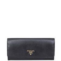 Prada Saffiano Continental Wallet Front
