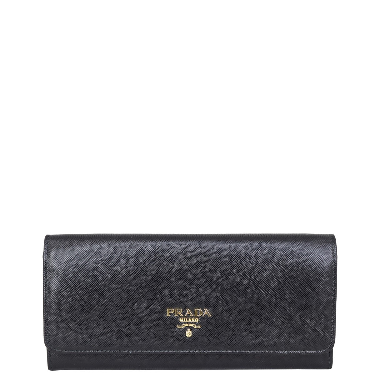 Prada Saffiano Continental Wallet Front
