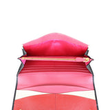 Prada Saffiano Continental Wallet Whole interior
