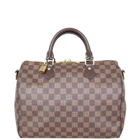 Louis Vuitton Speedy 30 Bandouliere Damier Ebene Front

