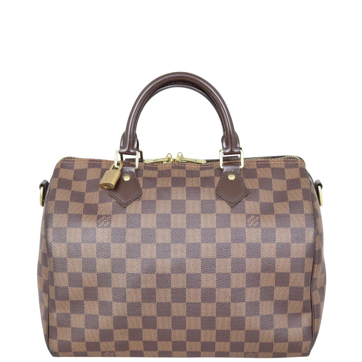 Louis Vuitton Speedy 30 Bandouliere Damier Ebene Front
