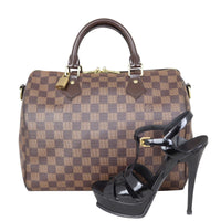 Louis Vuitton Speedy 30 Bandouliere Damier Ebene Shoe

