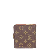 Louis Vuitton Compact Wallet Monogram Back
