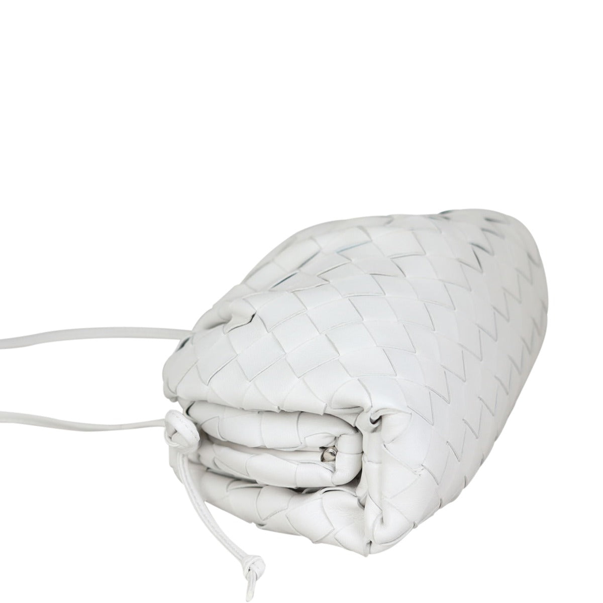 ショルダーバッグ VENETA（ボッテガ・ヴェネタ） BOTTEGA Pouch20*13cm ホワイトラムスキン VENETAミニ BOTTEGA The 20 Pouch 彫刻・オブジェ