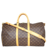 Louis Vuitton Keepall 50 Bandouliere Monogram Front
