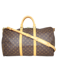 Louis Vuitton Keepall 50 Bandouliere Monogram Front
