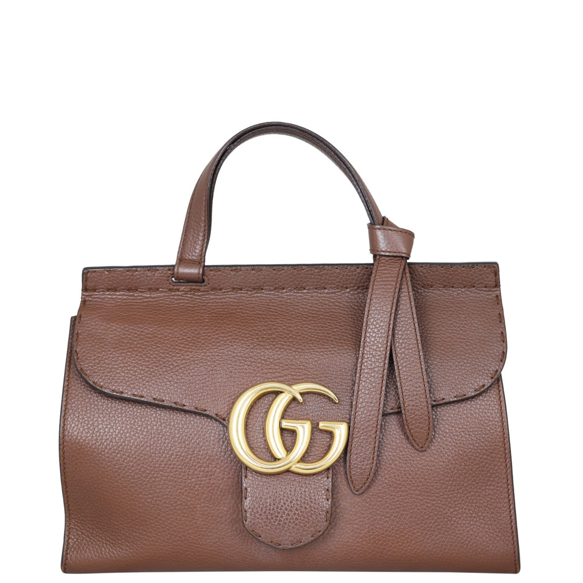 Gucci GG Marmont Top Handle Bag Small Front
