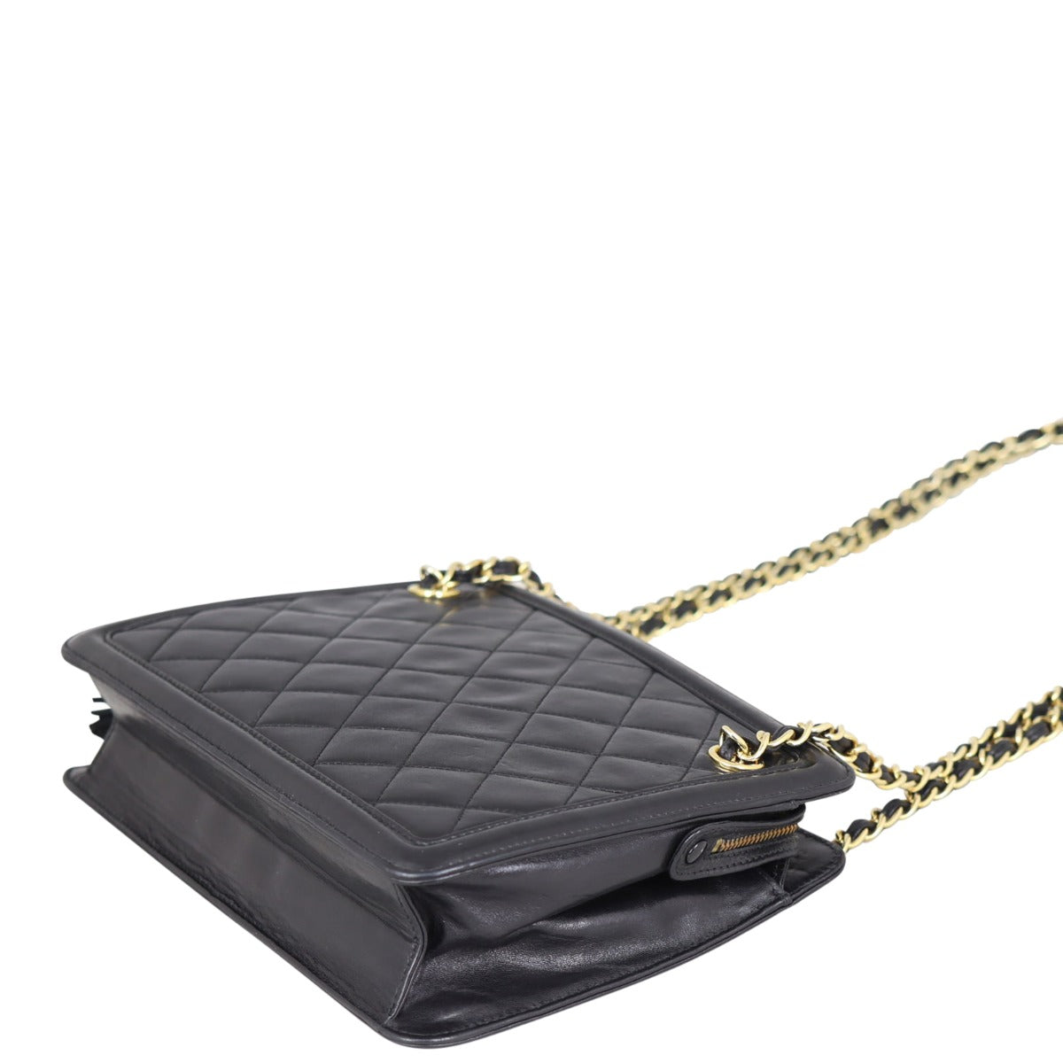 Chanel Vintage Square Tassel Bag Corner
