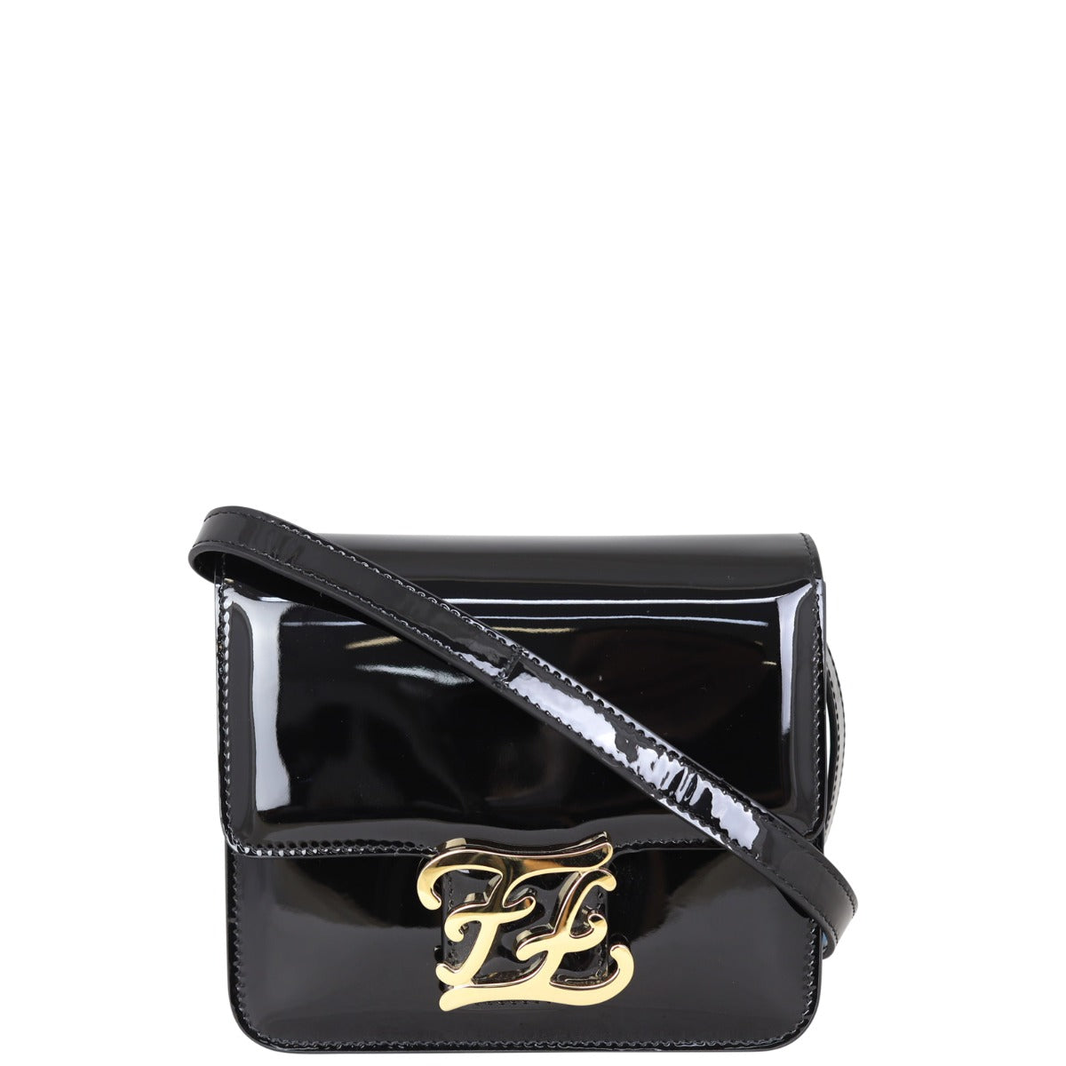 Fendi Karligraphy Shoulder Bag Front
