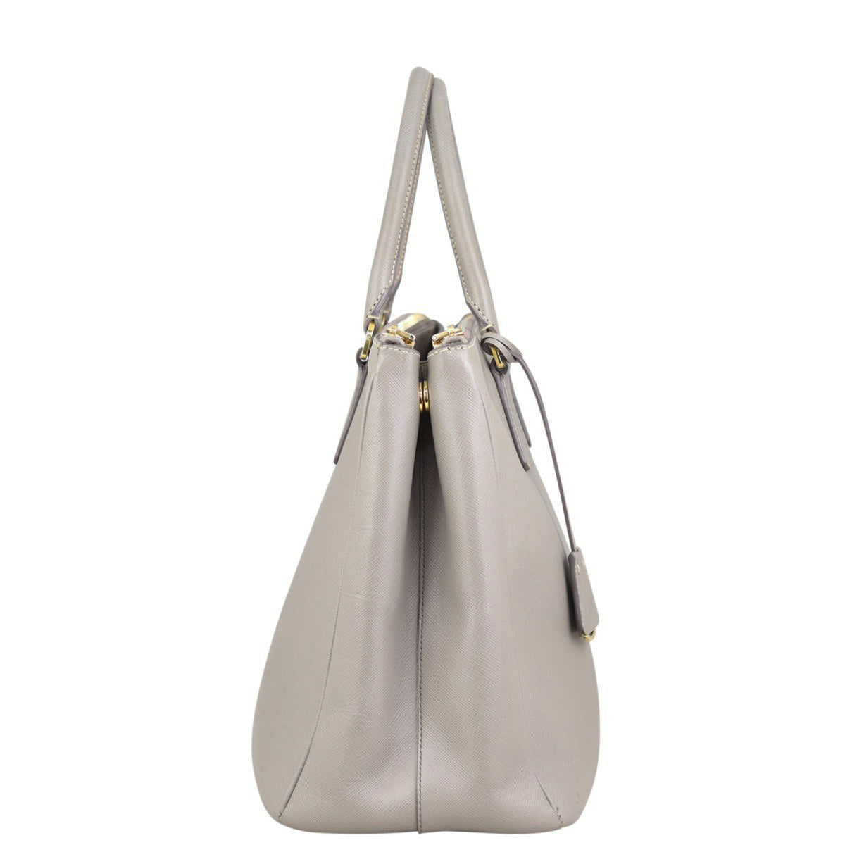 Prada Saffiano Lux Galleria Double Zip Tote Large Side
