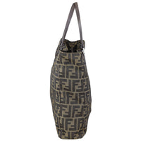 Fendi Zucca Canvas Tote Side
