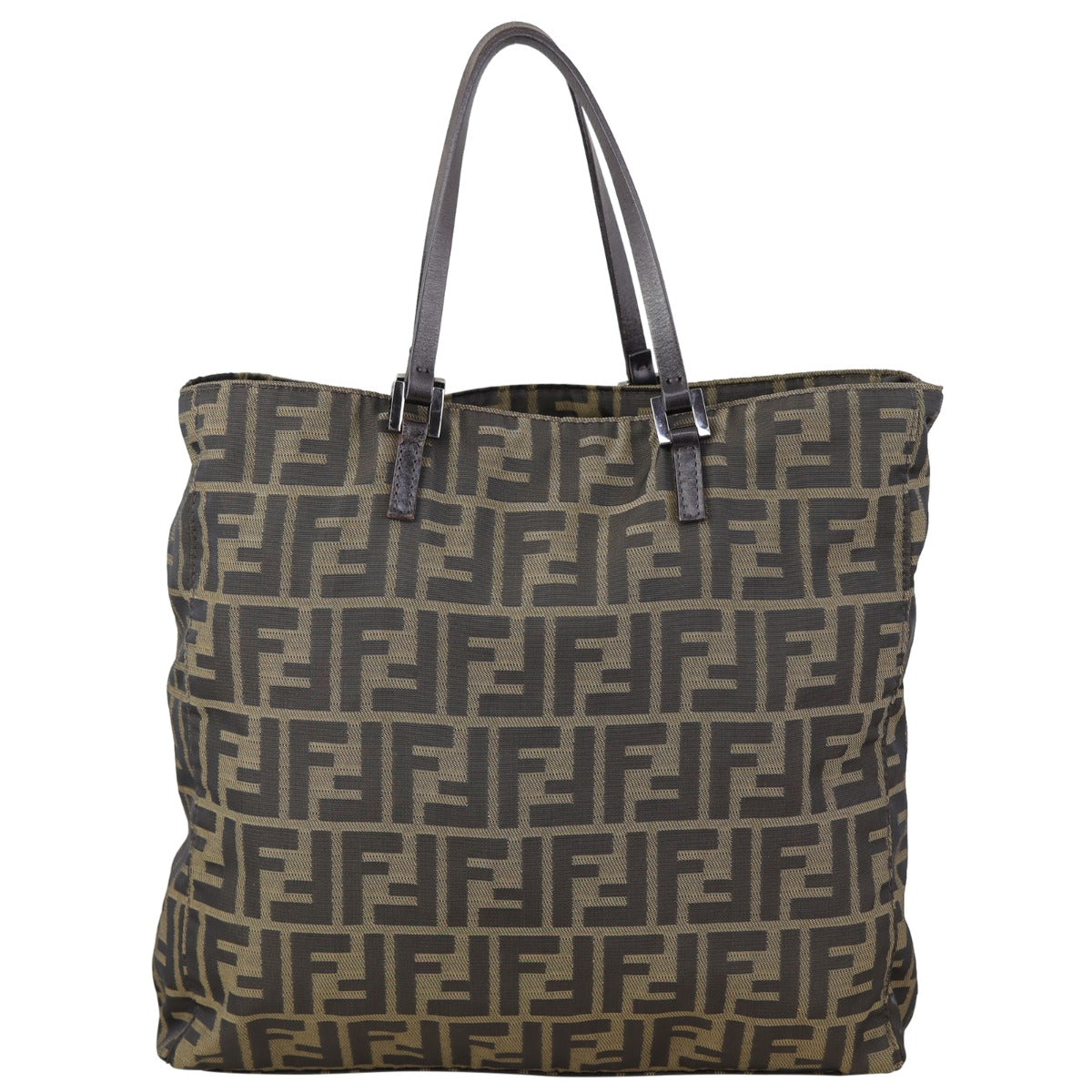 Fendi Zucca Canvas Tote Front
