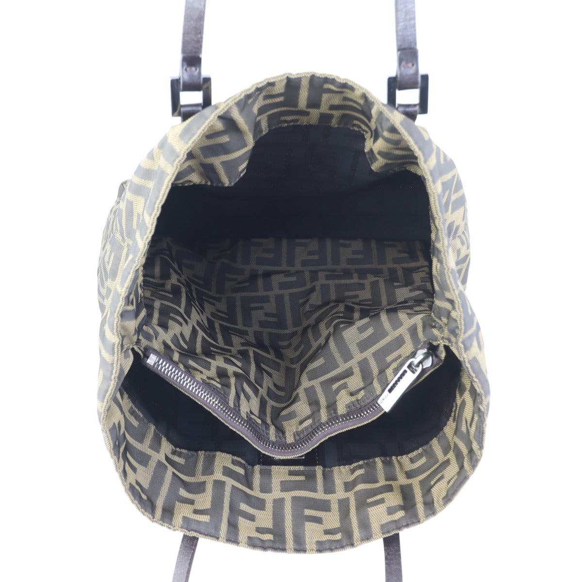 Fendi Zucca Canvas Tote Whole interior
