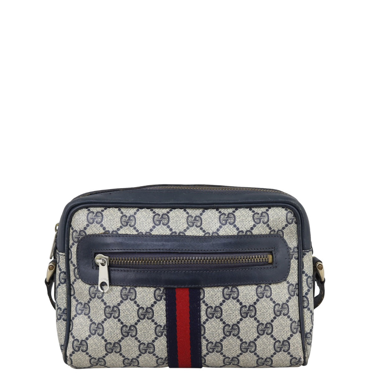 Gucci GG Web Small Shoulder Bag Front
