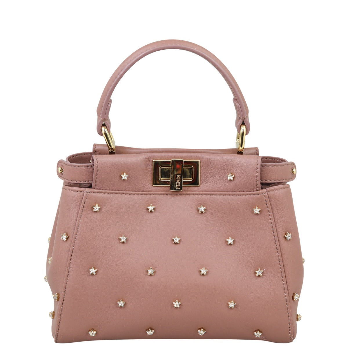 Fendi Star Crystal Embellished XS Iconic Peekaboo Front
