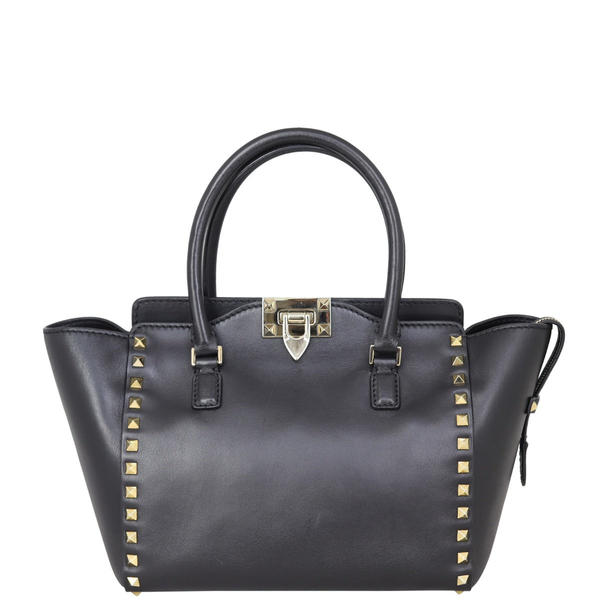 Valentino Rockstud Pagoda Tote Small Front
