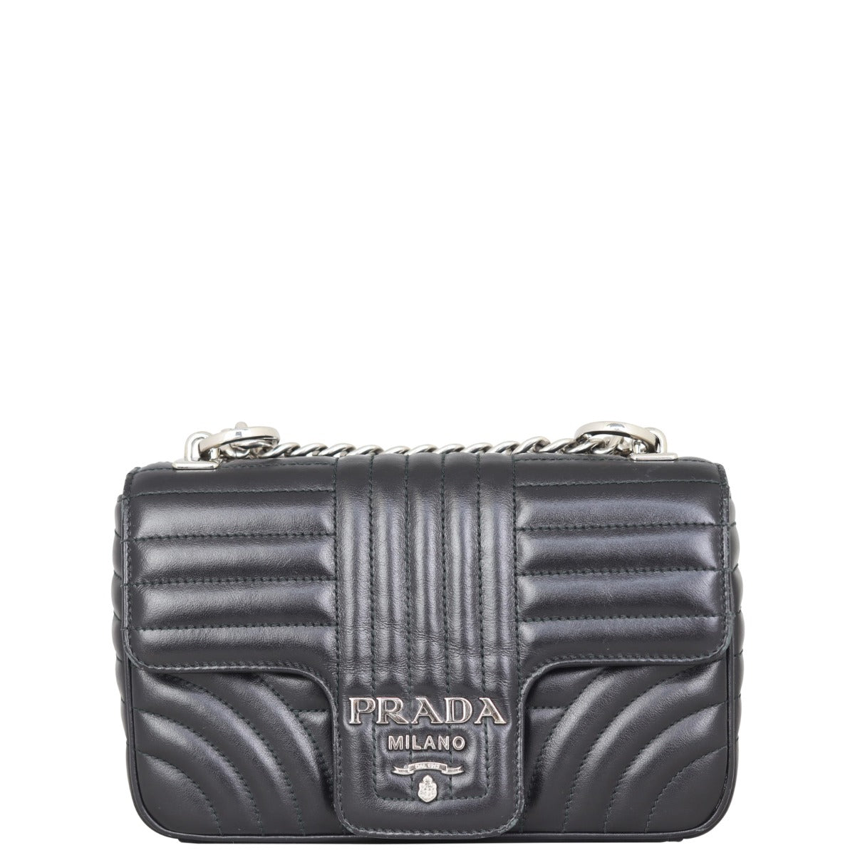 Prada Diagramme Small Shoulder Bag Front
