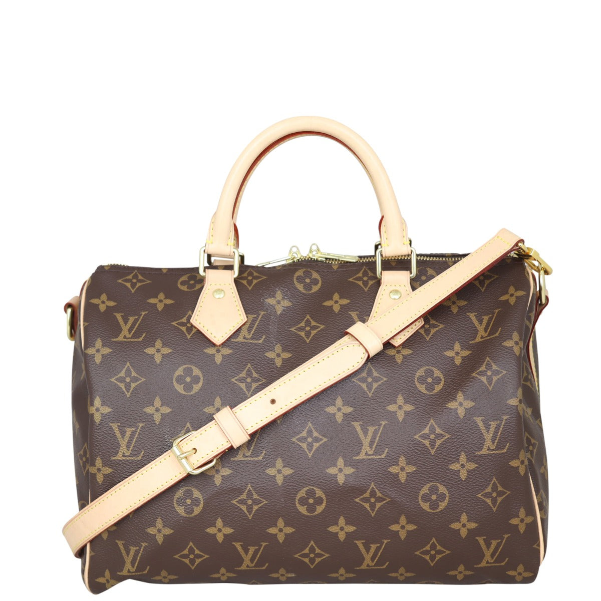 Louis Vuitton Speedy 30 Bandouliere Monogram Front
